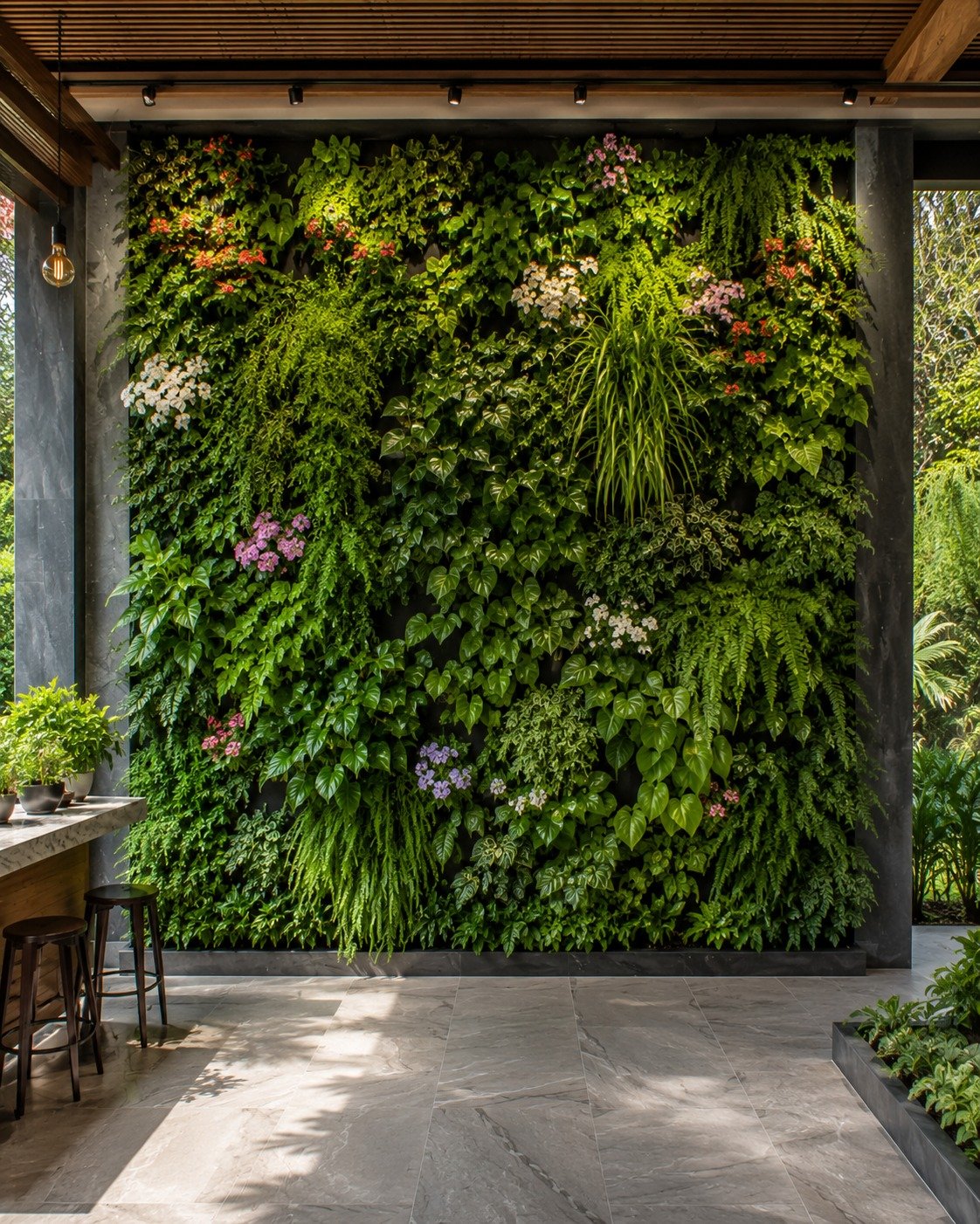 Landscape development and terrace garden