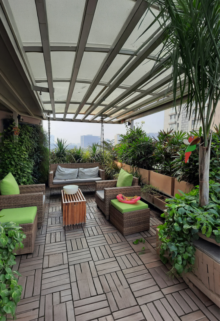 Landscape development and terrace garden